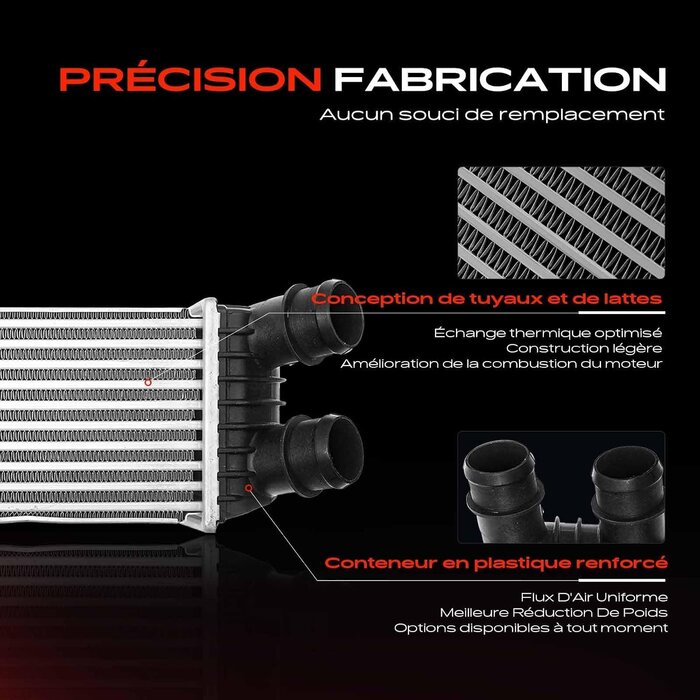Intercooler pour Expert Jumpy Scudo Expert 1.6L 2.0L Diesel - 33% de remise