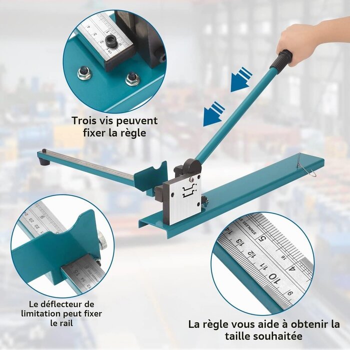 Coupe-rail DIN 35mm avec règle 50cm - 35% de remise