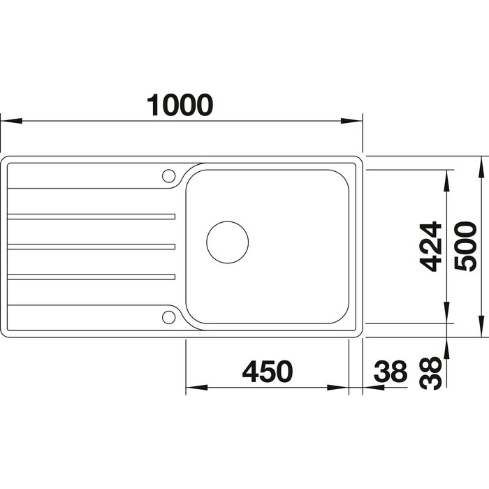 Évier de cuisine XL 60 cm en acier inoxydable - 35% de remise