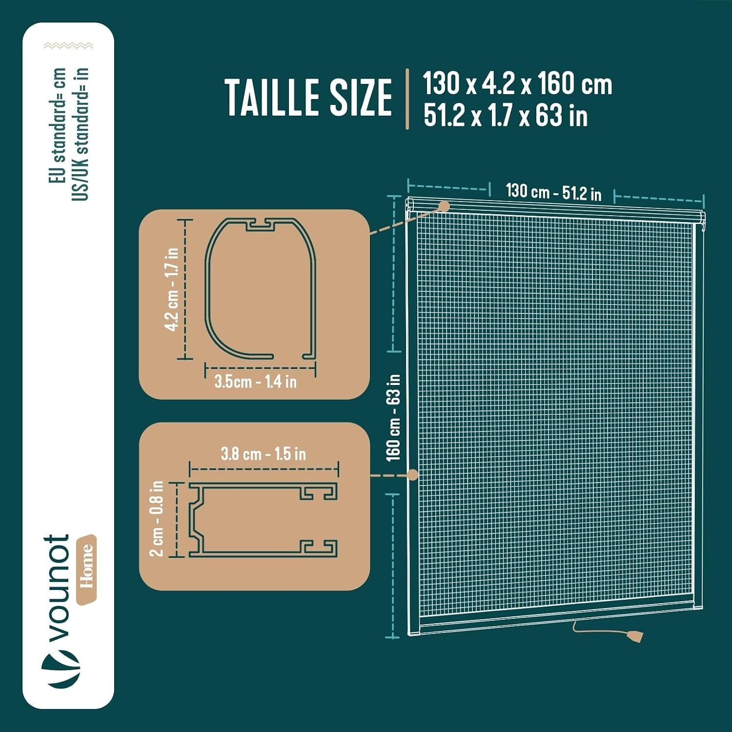 Moustiquaire enroulable 130x160 cm Blanc - 31% de remise