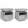 Lot de 2 tables de chevet LED gris béton - 34% de remise