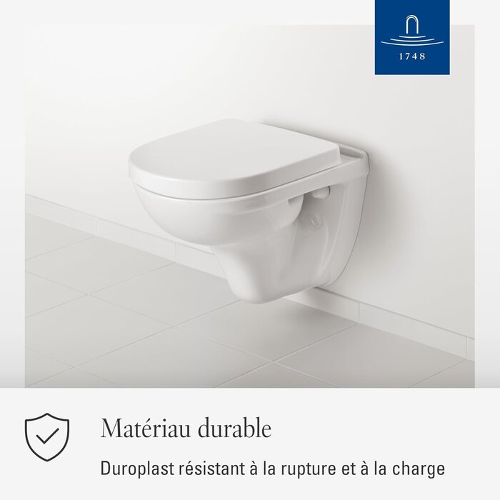 Abattant WC forme en D taille M - Blanc - 33% de remise