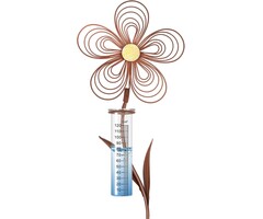 Pluviomètre décoratif aspect rouille 110 cm - 33% de remise