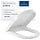 Abattant WC forme en D pour Subway - Soft-Close - Blanc - 35% de remise