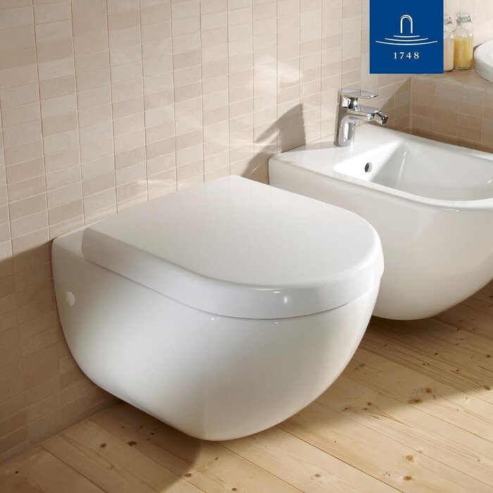 Abattant WC forme en D pour Subway - Soft-Close - Blanc - 35% de remise