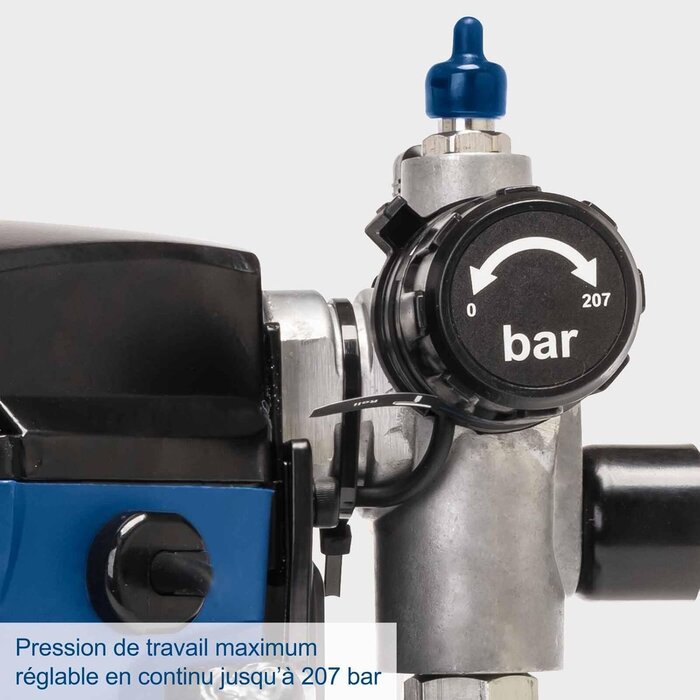 Station de peinture Airless 750W - 207 bar - Noir et bleu - 35% de remise