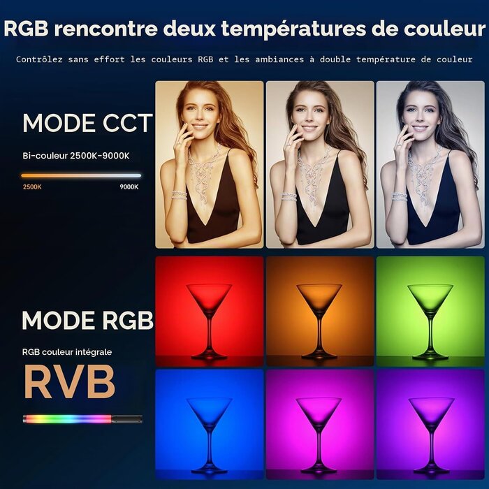 Bâton Lumineux LED pour Vidéo et Photo - 32% de remise