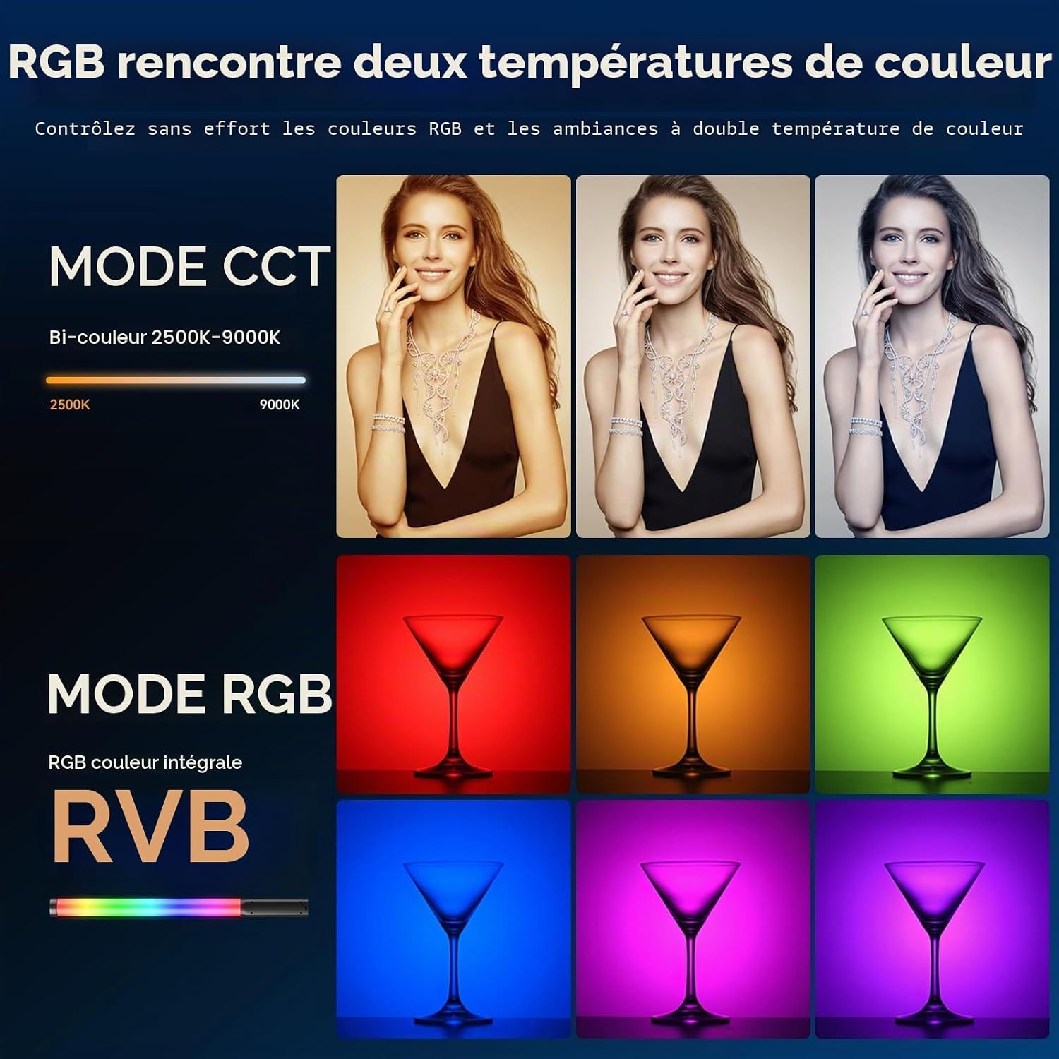 Bâton Lumineux LED pour Vidéo et Photo - 32% de remise