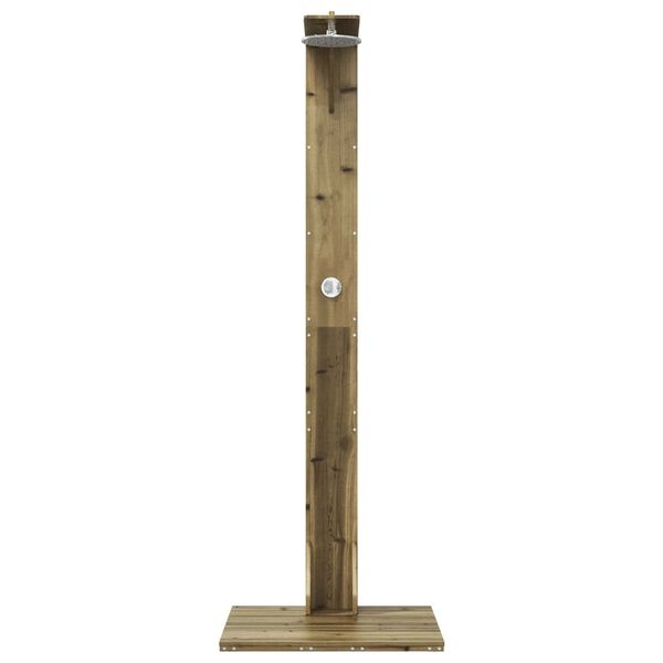 Douche d'extérieur en bois et inox - 35% de remise