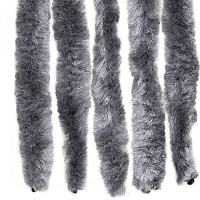 Rideau anti-mouches chenille argenté 90x200 cm - 33% de remise