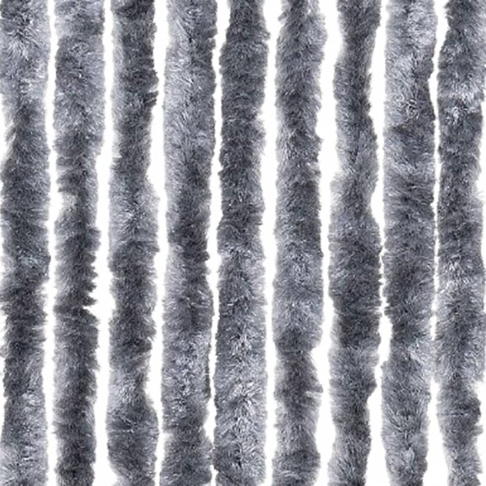 Rideau anti-mouches chenille argenté 90x200 cm - 33% de remise
