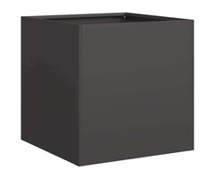 Vidaxl Bac à fleurs design en acier noir 40x40cm - 44% de remise