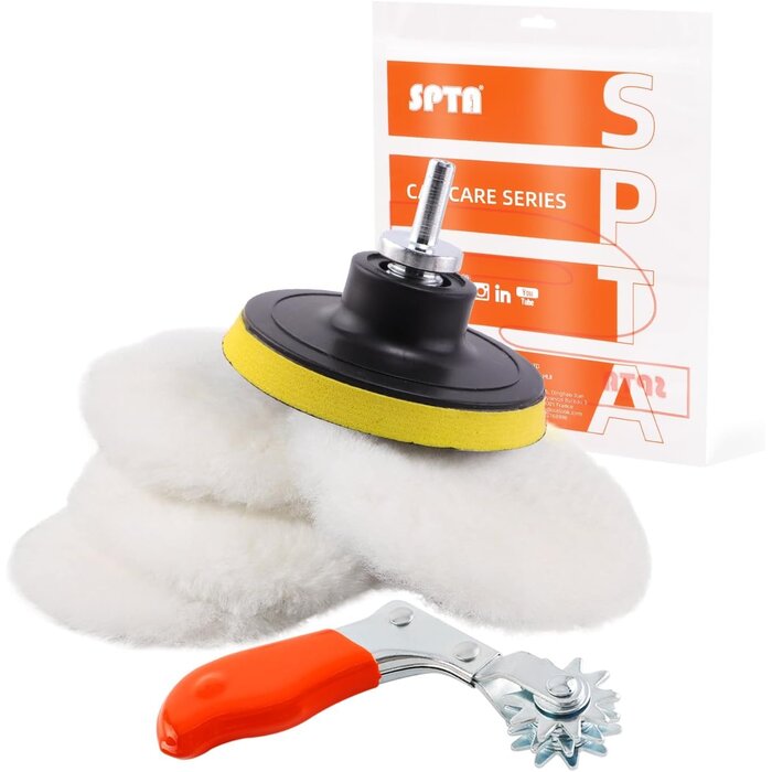 Set de 5 tampons polissage laine 180mm wit S - 25% de remise