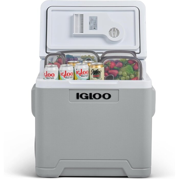 Glacière électrique 42L - 12V/230V avec roulettes - 34% de remise