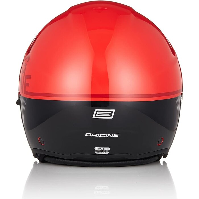 Casque jet moto et scooter noir et rouge taille S - 33% de remise