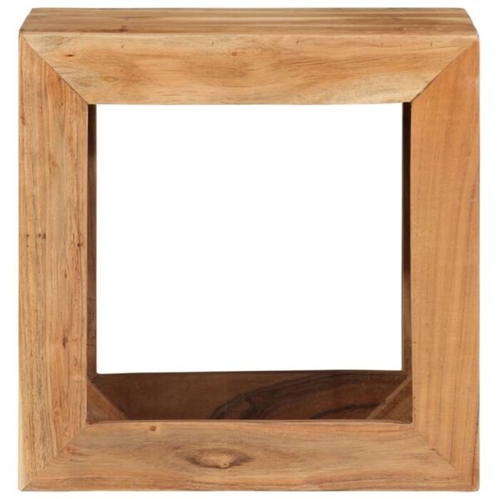 Tabouret en bois d'acacia massif 40x30x40 cm - 34% de remise