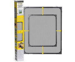 Moustiquaire télescopique extensible - Anthracite - 44% de remise