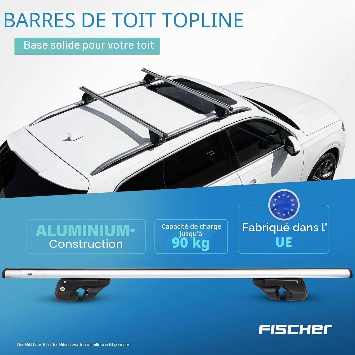 Barres de toit universelles 120 cm - 34% de remise