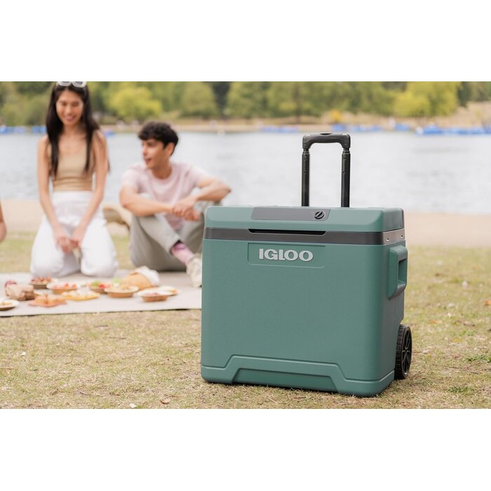 Glacière électrique 42L - 12V/230V - Verte - 34% de remise