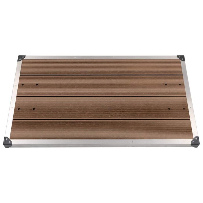 Receveur de douche d'extérieur 110x62 cm WPC - 34% de remise