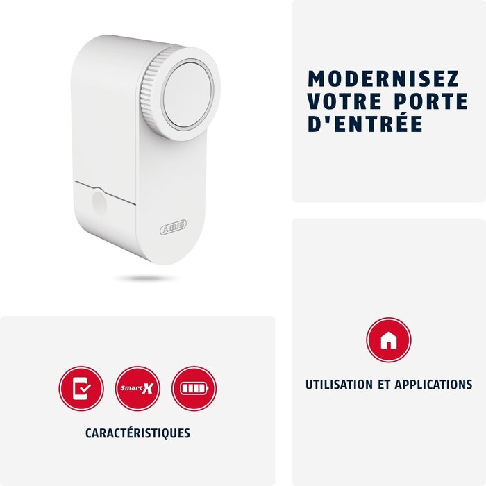 Motorisation de serrure connectée - Blanc - Taille S - 35% de remise