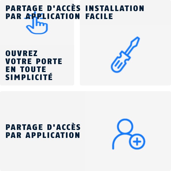 Motorisation de serrure connectée - Blanc - Taille S - 35% de remise