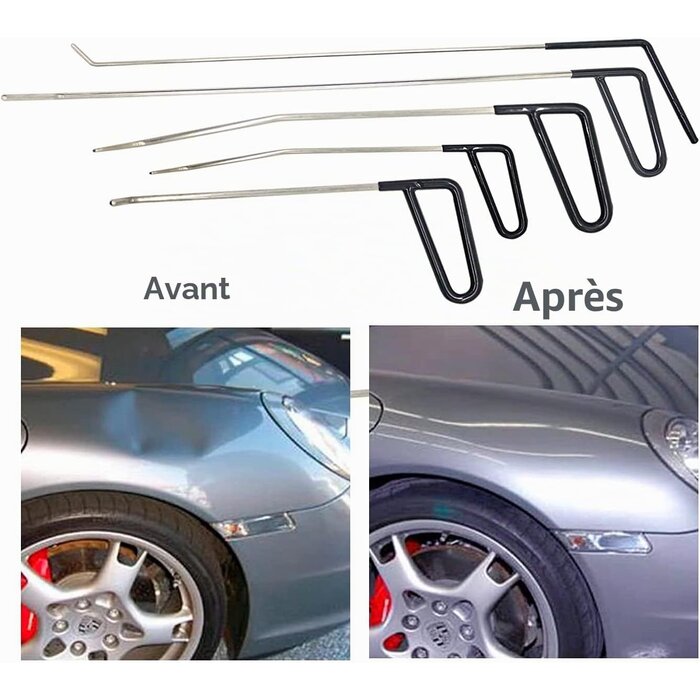 Kit d'outils de débosselage carrosserie sans peinture - 32% de remise