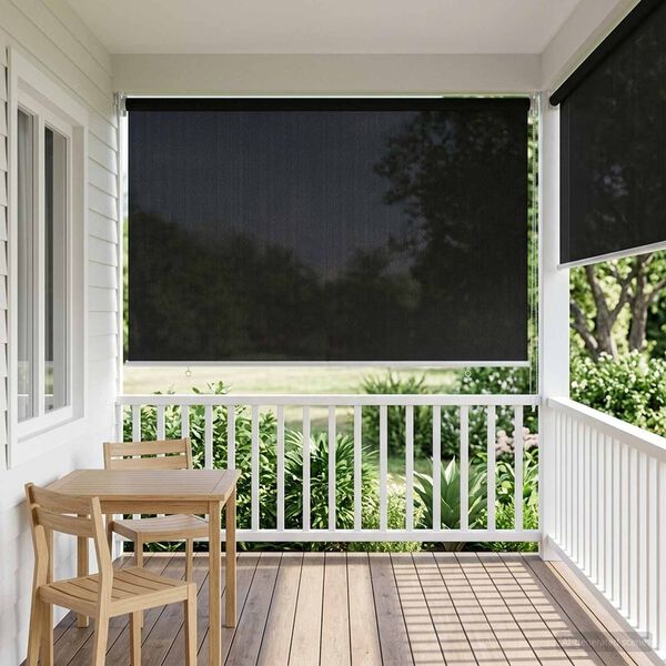 Store enrouleur extérieur 80 x 230 cm noir - 32% de remise
