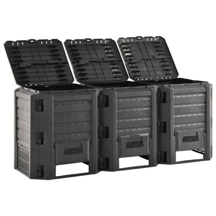 Composteur de jardin 1200 L en polypropylène - 35% de remise