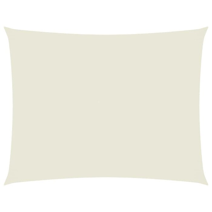 Voile d'ombrage rectangulaire 3x4 m crème - 33% de remise
