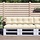 Lot de 2 coussins palette 150x60cm crème - 33% de remise