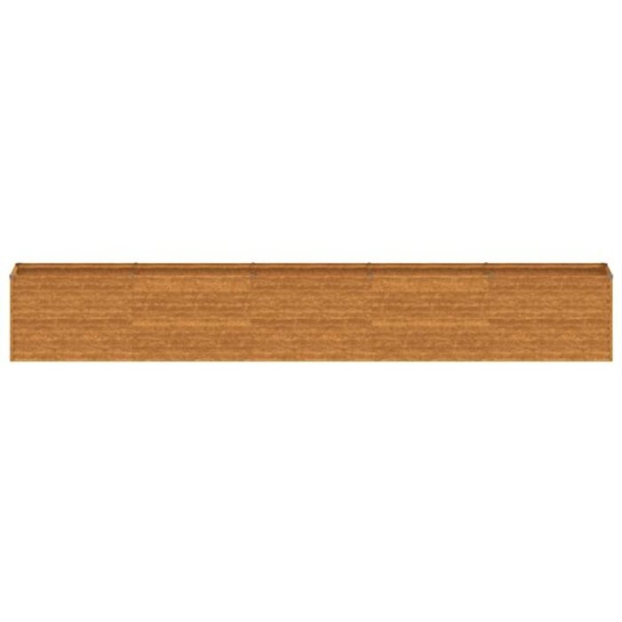 Jardinière en acier corten 482x50x69 cm - 35% de remise