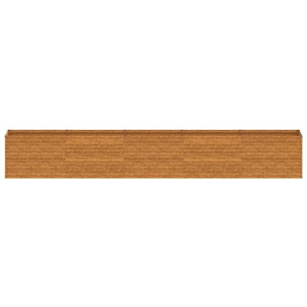 Jardinière en acier corten 482x50x69 cm - 35% de remise