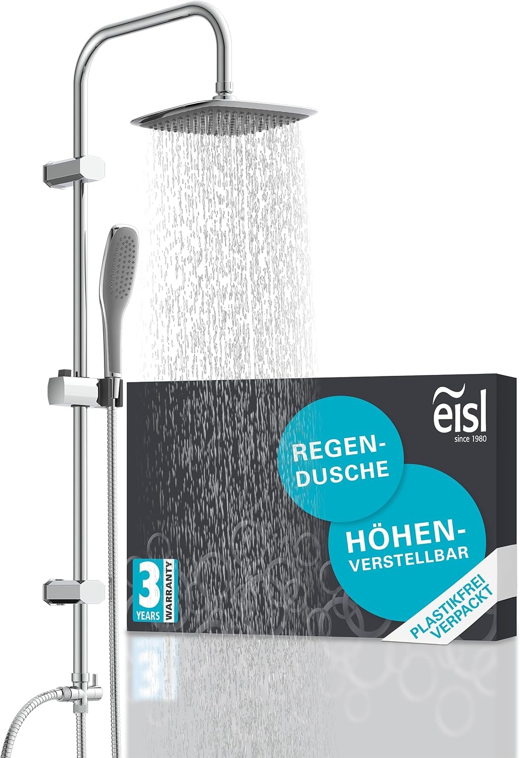 Système de douche 2-en-1 EASY FRESH - Chrome - 33% de remise