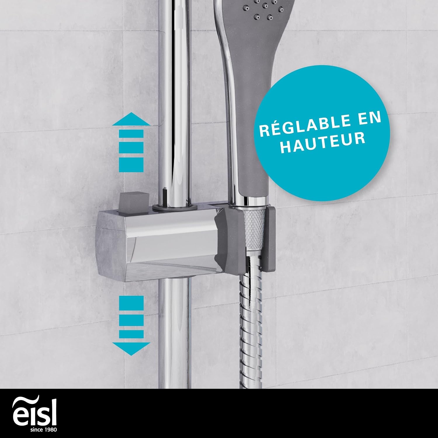 Système de douche 2-en-1 EASY FRESH - Chrome - 33% de remise