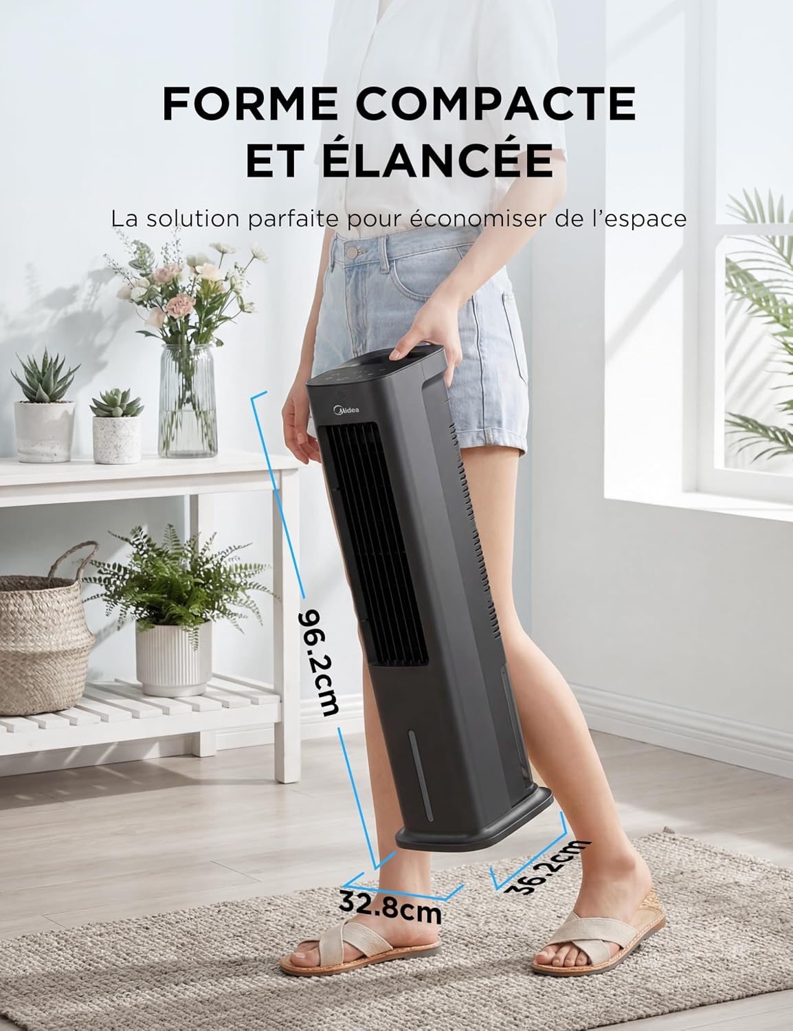 Rafraîchisseur d'air 4-en-1 Noir 5L - 30% de remise