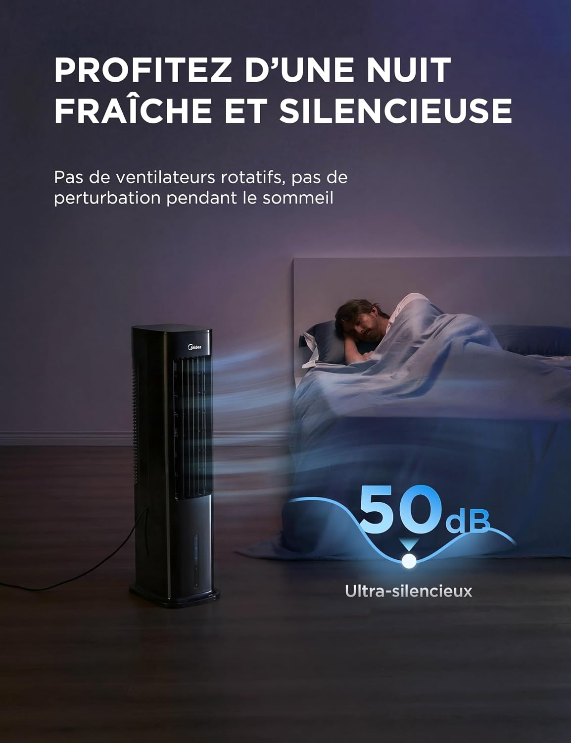 Rafraîchisseur d'air 4-en-1 Noir 5L - 30% de remise