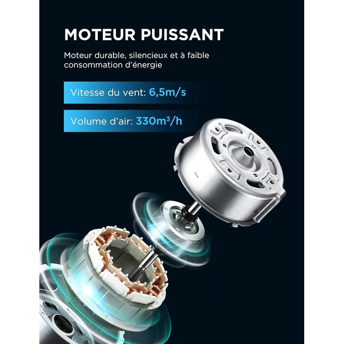 Rafraîchisseur d'air 4-en-1 Noir 5L - 30% de remise