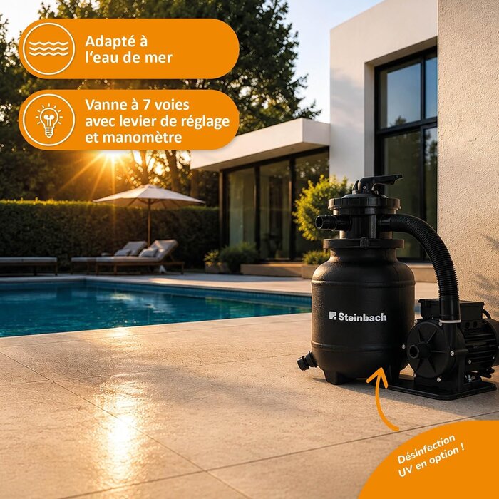 Système de filtration pour piscine 19 000 L - 35% de remise