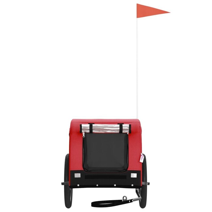 Remorque de vélo pour chien - 34% de remise - Rouge et noir