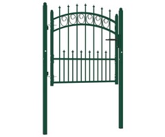 Vidaxl Portillon de jardin en acier 104x97 cm - Vert - 46% de remise