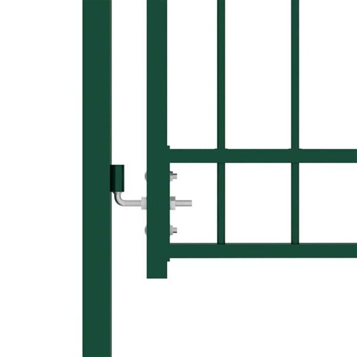 Portillon de jardin en acier EMMEN 104x97 cm vert - 34% de remise