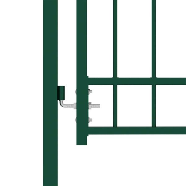 Portillon de jardin en acier EMMEN 104x97 cm vert - 34% de remise