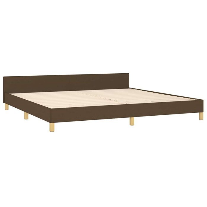 Cadre de lit 200x200 cm marron foncé - 34% de remise
