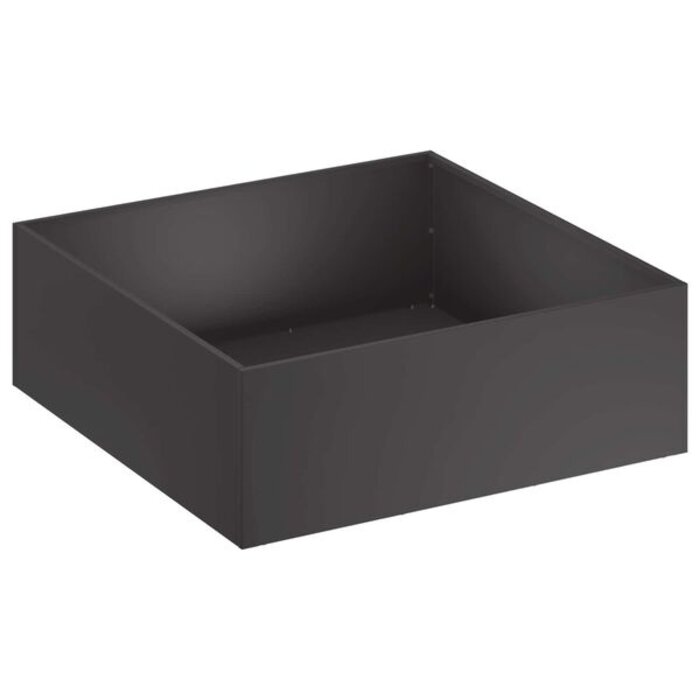 Jardinière carrée en acier noir 60x60 cm - 33% de remise