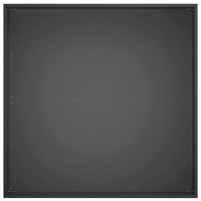 Jardinière carrée en acier noir 60x60 cm - 33% de remise
