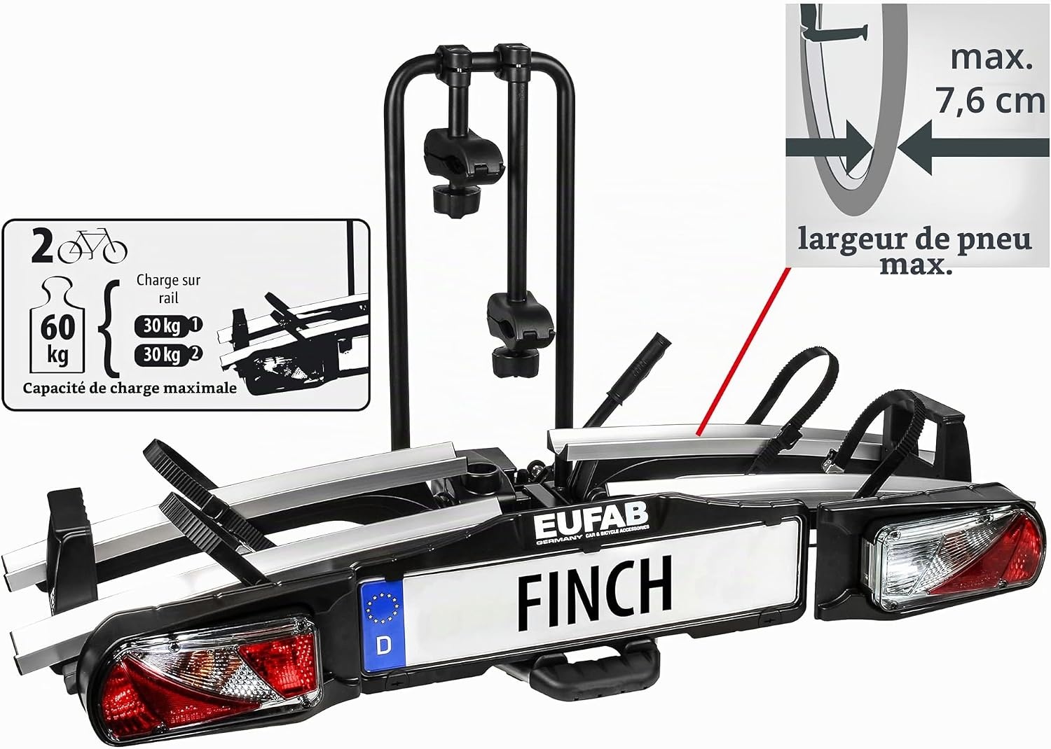 Porte-vélos d'attelage pliable 2 vélos - 35% de remise