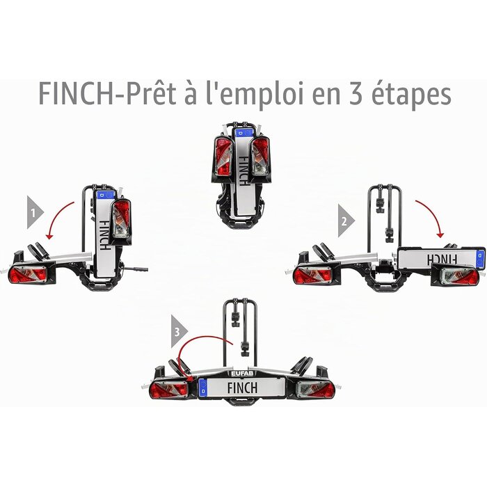 Porte-vélos d'attelage pliable 2 vélos - 35% de remise