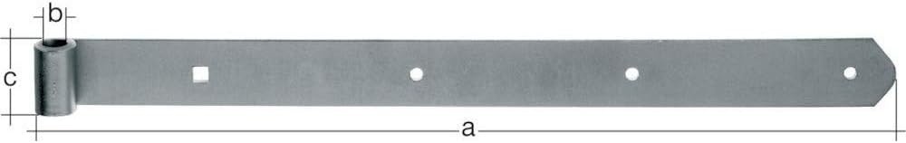 Penture acier galvanisé 800 mm pour portail - 30% de remise