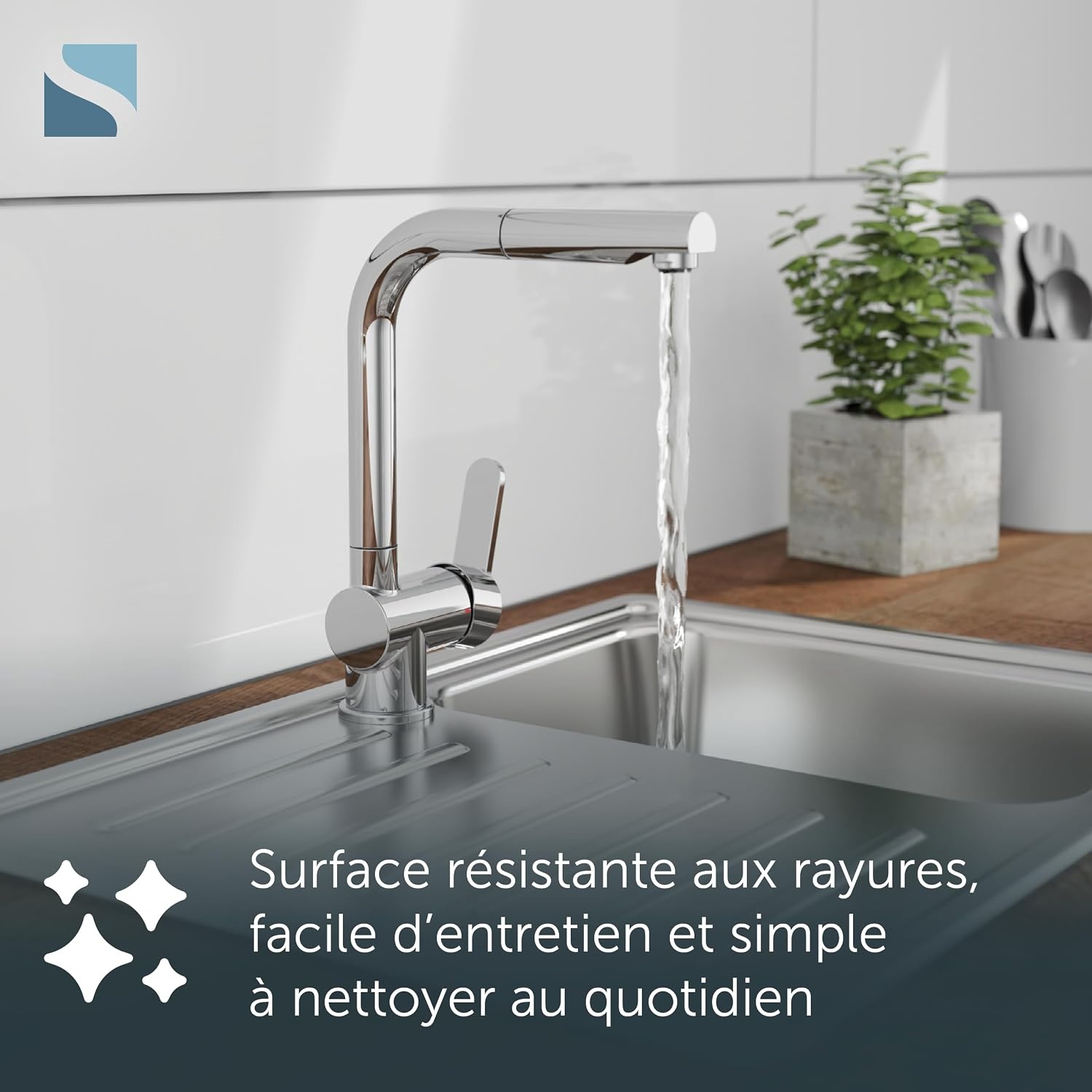 Mitigeur de cuisine basse pression douchette -34% de remise